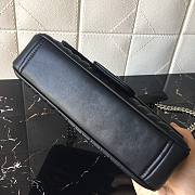Forubags Prada Medium Leather Prada Diagramme Silver Chain Bag Black - 1BD108 –25x17x6 cm - 5