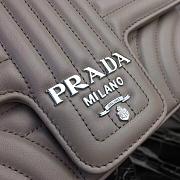 Forubags Prada Medium Leather Prada Diagramme Silver Chain Bag Beige - 1BD108 –25x17x6 cm - 3