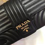 Forubags Prada Medium Leather Prada Diagramme Gold Chain Bag Black - 1BD108 –24x14x6 cm - 6