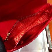 Forubags Prada Medium Leather Prada Diagramme Gold Chain Bag Red - 1BD108 –24x14x6 cm - 4