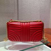 Forubags Prada Medium Leather Prada Diagramme Gold Chain Bag Red - 1BD108 –24x14x6 cm - 2