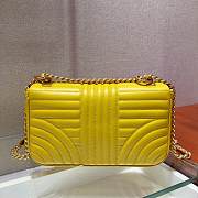 Forubags Prada Medium Leather Prada Diagramme Gold Chain Bag Yellow - 1BD108 –24x14x6 cm - 2