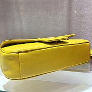 Forubags Prada Medium Leather Prada Diagramme Gold Chain Bag Yellow - 1BD108 –24x14x6 cm - 4