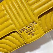 Forubags Prada Medium Leather Prada Diagramme Gold Chain Bag Yellow - 1BD108 –24x14x6 cm - 5