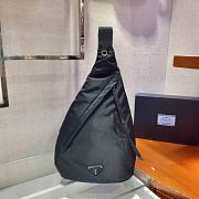 Forubags Prada Re-Nylon And Leather Backpack Black - 2VZ092 –26.5x37.5x10 cm - 1