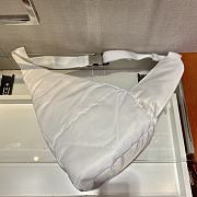 Forubags Prada Re-Nylon And Leather Backpack White - 2VZ092 –26.5x37.5x10 cm - 3