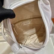Forubags Prada Re-Nylon And Leather Backpack White - 2VZ092 –26.5x37.5x10 cm - 2