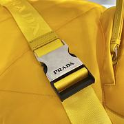 Forubags Prada Re-Nylon And Leather Backpack Yellow- 2VZ092 –26.5x37.5x10 cm - 2