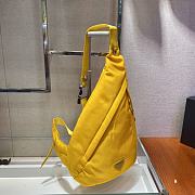 Forubags Prada Re-Nylon And Leather Backpack Yellow- 2VZ092 –26.5x37.5x10 cm - 4