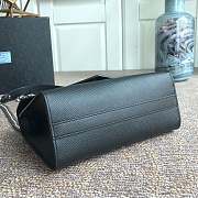 Forubags Prada Saffiano Leather Prada Monochrome Bag Black - 1BD127 –21x14x10 cm - 2