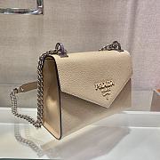 Forubags Prada Saffiano Leather Prada Monochrome Bag Beige - 1BD127 –21x14x10 cm - 4