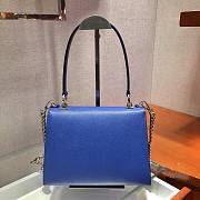 Forubags Prada Saffiano Leather Prada Monochrome Bag Sea Blue - 1BD127 –21x14x10 cm - 3