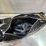 Forubags Prada System Nappa Leather Patchwork Shoulder Bag Black - 1BC157 –18.5x24x9 cm - 3