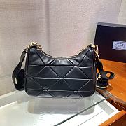 Forubags Prada System Nappa Leather Patchwork Shoulder Bag Black - 1BC157 –18.5x24x9 cm - 4