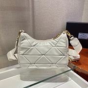 Forubags Prada System Nappa Leather Patchwork Shoulder Bag White - 1BC157 –18.5x24x9 cm - 6