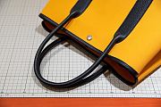 Forubags Hermes Garden Party Canvas Leather Bag Yellow/Black – 30x23x17 cm - 5