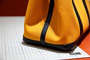 Forubags Hermes Garden Party Canvas Leather Bag Yellow/Black – 30x23x17 cm - 4