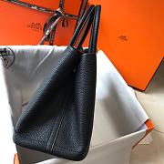 Forubags Hermes Garden Party TPM Togo Leather Black – 30x21x13 cm - 4