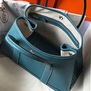 Forubags Hermes Garden Party TPM Togo Leather Cowboy Blue – 30x21x13 cm - 4