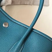 Forubags Hermes Garden Party TPM Togo Leather Cowboy Blue – 30x21x13 cm - 6