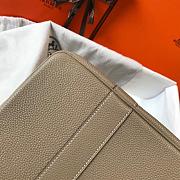 Forubags Hermes Garden Party TPM Togo Leather Dove Grey – 30x21x13 cm - 5