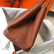 Forubags Hermes Garden Party TPM Togo Leather Golden Brown – 30x21x13 cm - 3