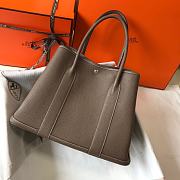 Forubags Hermes Garden Party TPM Togo Leather Elephant Grey – 30x21x13 cm - 1