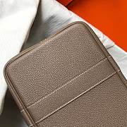 Forubags Hermes Garden Party TPM Togo Leather Elephant Grey – 30x21x13 cm - 3