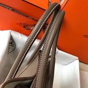 Forubags Hermes Garden Party TPM Togo Leather Elephant Grey – 30x21x13 cm - 4