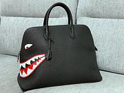 Forubags Hermes Bolide Limited Edition Runway Shark Palladium Hardware Black – 46x24.5x34 cm - 1