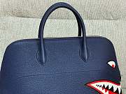 Forubags Hermes Bolide Limited Edition Runway Shark Palladium Hardware Dark Blue – 46x24.5x34 cm - 6