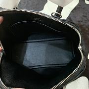 Forubags Hermes Bolide Mini Chevre Goat Skin Gold And Silver Buckle Black  – 18.5x14.5x7.3 cm - 6