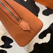 Forubags Hermes Bolide Mini Chevre Goat Skin Gold And Silver Buckle Orange – 18.5x14.5x7.3 cm - 5