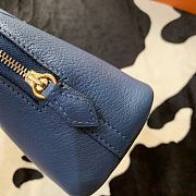 Forubags Hermes Bolide Mini Chevre Goat Skin Gold And Silver Buckle Navy Blue – 18.5x14.5x7.3 cm - 4