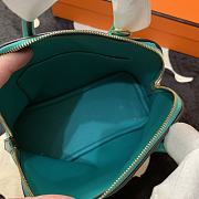 Forubags Hermes Bolide Mini Chevre Goat Skin Gold And Silver Buckle Light Blue – 18.5x14.5x7.3 cm - 6