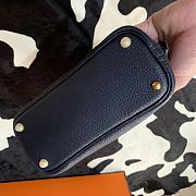 Forubags Hermes Bolide Mini Chevre Goat Skin Gold And Silver Buckle Dark Blue – 18.5x14.5x7.3 cm - 4