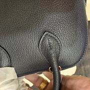 Forubags Hermes Bolide Mini Chevre Goat Skin Gold And Silver Buckle Dark Blue – 18.5x14.5x7.3 cm - 2