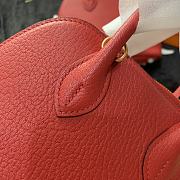 Forubags Hermes Bolide Mini Chevre Goat Skin Gold And Silver Buckle Red – 18.5x14.5x7.3 cm - 5