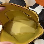 Forubags Hermes Bolide Mini Chevre Goat Skin Gold And Silver Buckle Yellow  – 18.5x14.5x7.3 cm - 3
