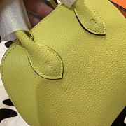 Forubags Hermes Bolide Mini Chevre Goat Skin Gold And Silver Buckle Light Yellow  – 18.5x14.5x7.3 cm - 6