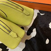 Forubags Hermes Bolide Mini Chevre Goat Skin Gold And Silver Buckle Light Yellow  – 18.5x14.5x7.3 cm - 2