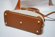 Forubags Hermes Bolide  Canvas Swift Leather Bag- 31cm - 5