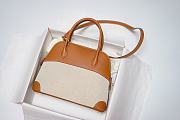Forubags Hermes Bolide  Canvas Swift Leather Bag- 31cm - 2