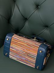 Forubags Hermes Birkin with Vibrattrtt Vibrato Blue 100% Handmade - 25 cm - 5