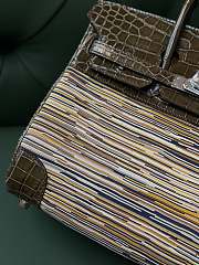 Forubags Hermes Birkin with Vibrattrtt Vibrato Brown 100% Handmade - 25 cm - 3