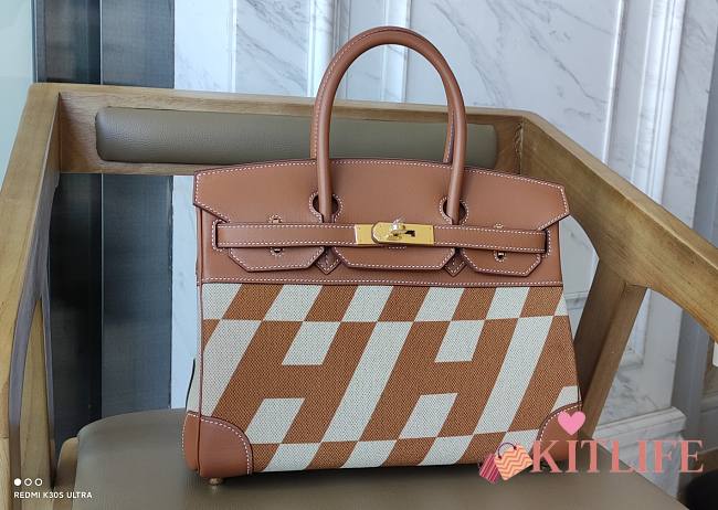 Forubags Hermes Birkin Limited Edition Swift Canvas Graffiti - 30 cm  - 1