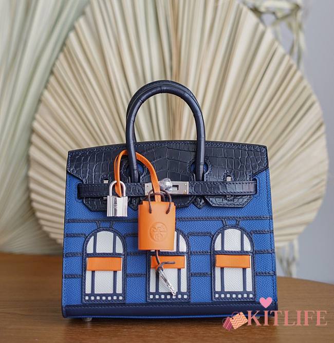 Forubags Hermes Birkin The Birkin Faubourg Blue - 20 cm - 1