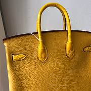 Forubags Hermes Birkin Bag Jaune Amber Touch Crocodile Limited Edition  - 25 cm - 4