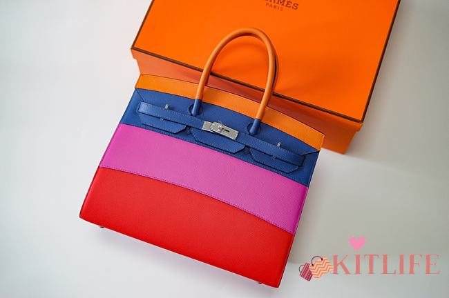 Forubags Hermes Birkin Sunset Rainbow Sellier Limited Edition Bag  - 35 cm - 1