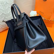 Forubags Hermes Birkin All Black Leather - 30 cm  - 4